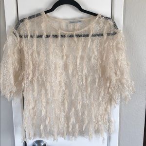Zara Feather Top